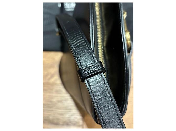 Secchiello Céline Crecy in pelle nera Nero - view 7