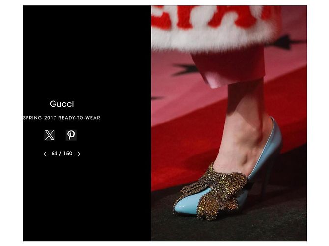 Gucci by Alessandro Michele Spring 2017 fashion show Turquoise - view 10