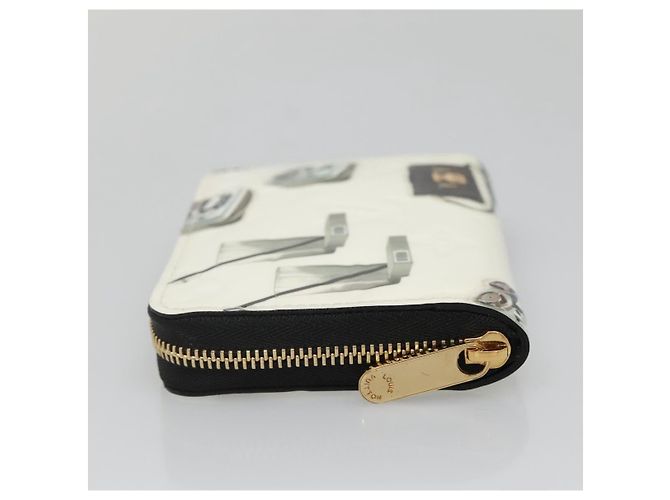 Louis Vuitton Nicolas Ghesquière Zippy Patent Monogram Bianco - vista 3