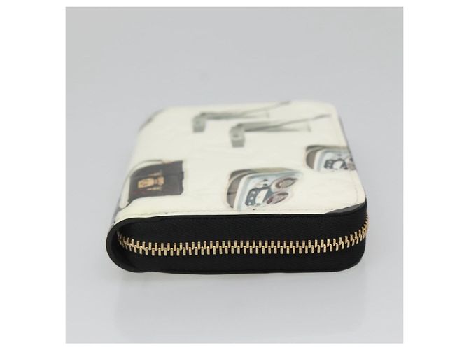 Louis Vuitton Nicolas Ghesquière Zippy Patent Monogram Bianco - vista 4