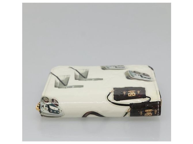 Louis Vuitton Nicolas Ghesquière Zippy Patent Monogram Bianco - vista 6
