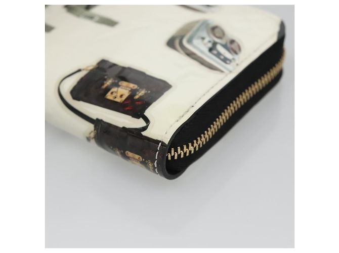 Louis Vuitton Nicolas Ghesquière Zippy Patent Monogram Bianco - vista 7