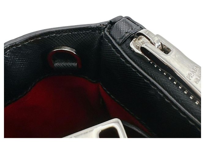 Prada Saffiano Leather Tote Bag Black - view 11