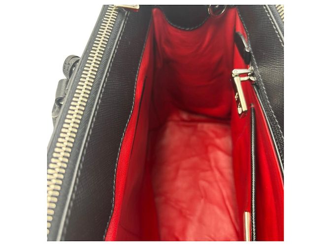Prada Saffiano Leather Tote Bag Black - view 13