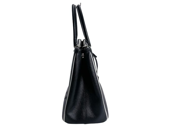 Prada Saffiano Leather Tote Bag Black - view 4