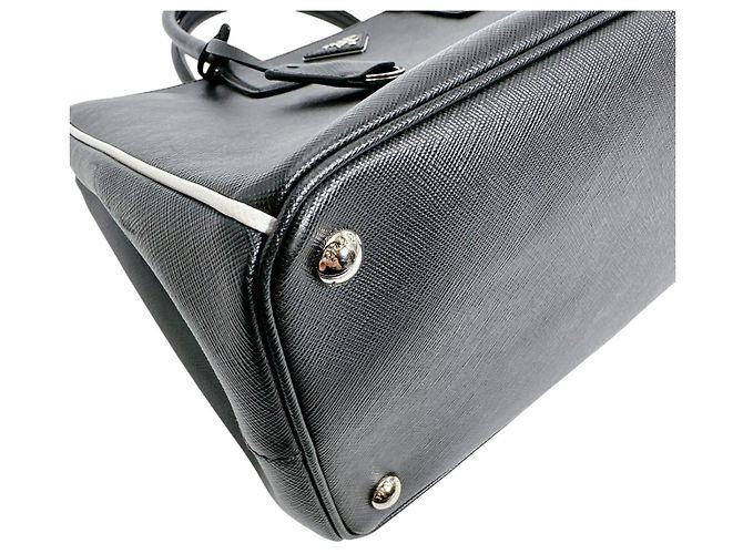 Prada Saffiano Leather Tote Bag Black - view 7
