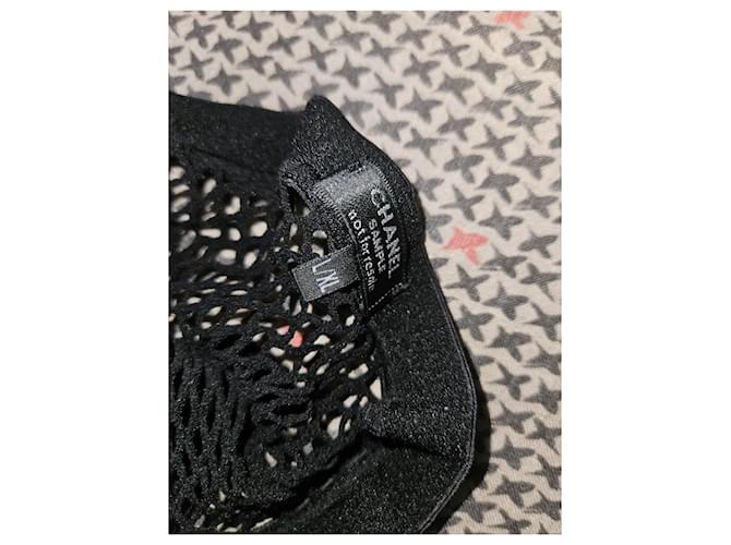 Medias de red Chanel Negro - vista 5