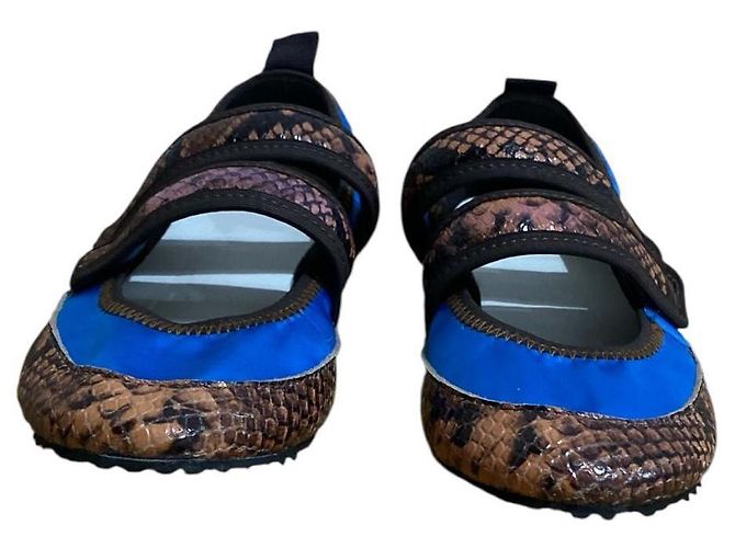 Bimba & Lola pantofole con due cinturini Blu Marrone scuro - vista 2