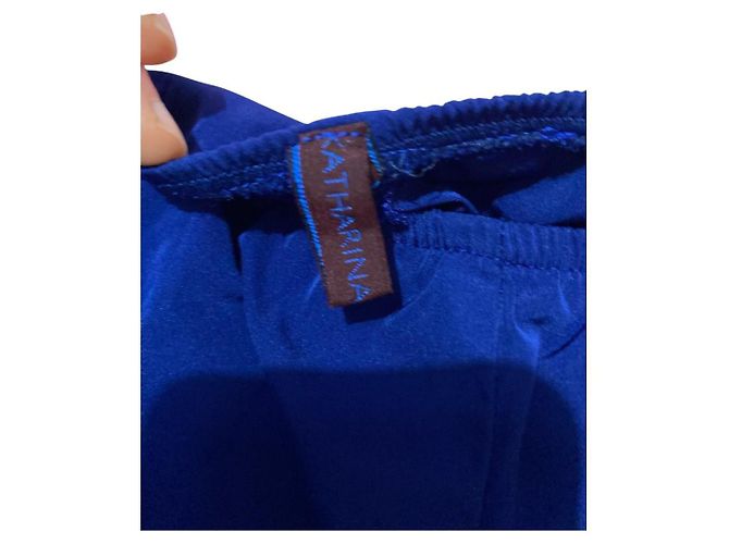 Autre Marque Pantalones anchos azules Katharina Hovman - vista 3