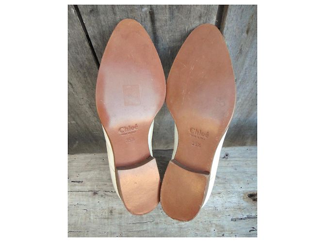Mocassini Chloé in pelle bianca Bianco - vista 6