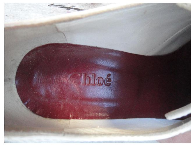 Mocassini Chloé in pelle bianca Bianco - vista 7