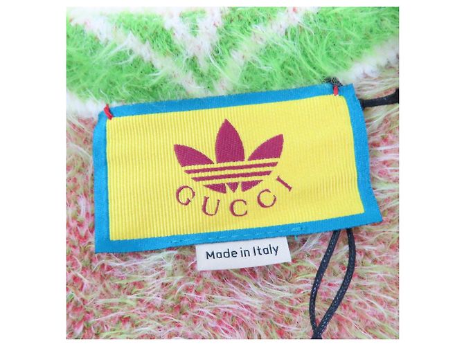 Abrigo de nylon con cinturón Gucci×adidas Trefoil Verde - vista 7