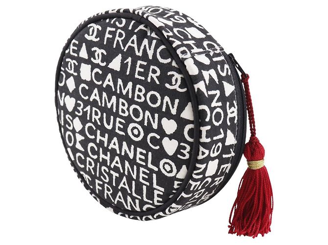 Bolso de algodón Chanel 31 rue Cambon Negro - vista 2