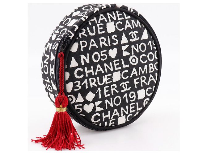 Bolso de algodón Chanel 31 rue Cambon Negro - vista 3