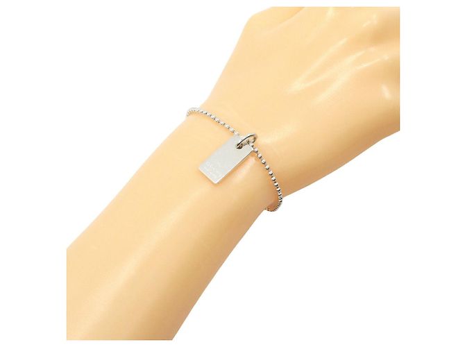 Bracciale in argento 925 con logo Gucci - vista 2