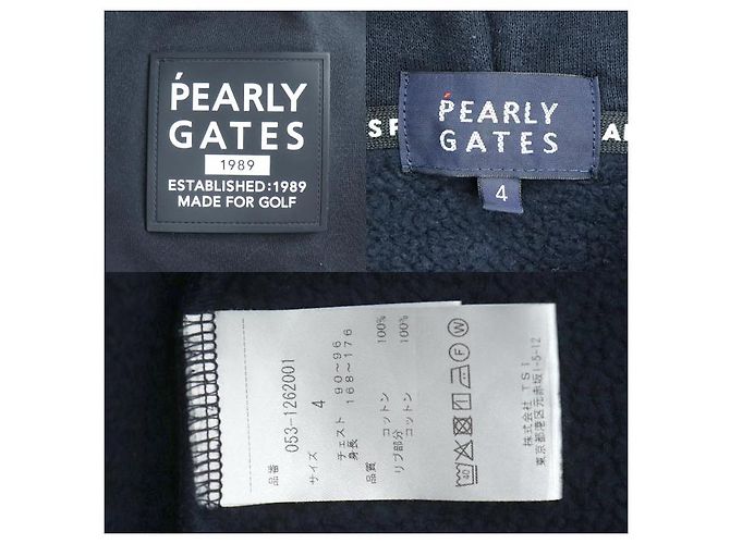Autre Marque Moletom de Algodão PEARLY GATES Azul Azul marinho - vista 10