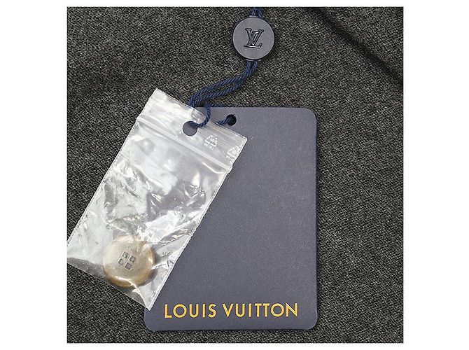Cardigã de lã e caxemira Monogram da Louis Vuitton Marrom Cinza - vista 11