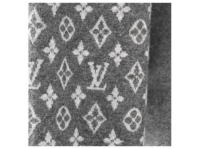 Cardigã de lã e caxemira Monogram da Louis Vuitton Marrom Cinza - vista 4