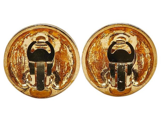 Brincos Redondos Mademoiselle da Chanel Dourado - vista 2