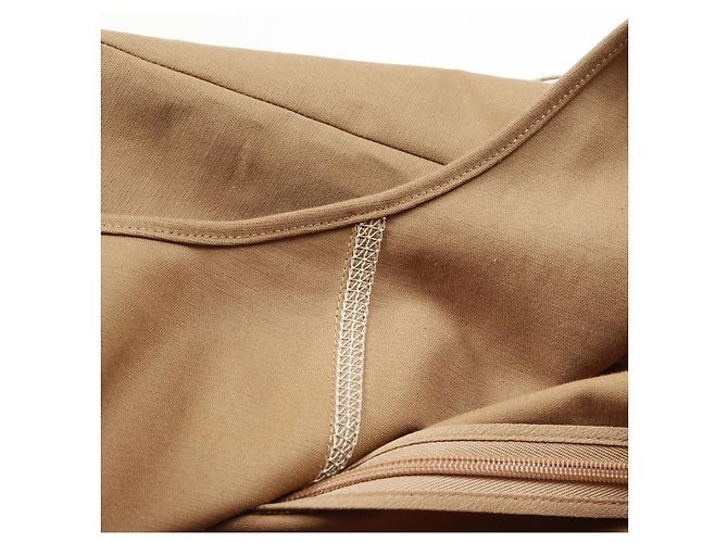 Fendi Baumwollkleid Beige - Ansicht 9