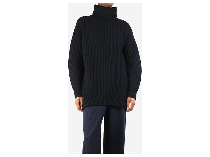 Acne Pull en maille épaisse noir - taille XS - vue 2