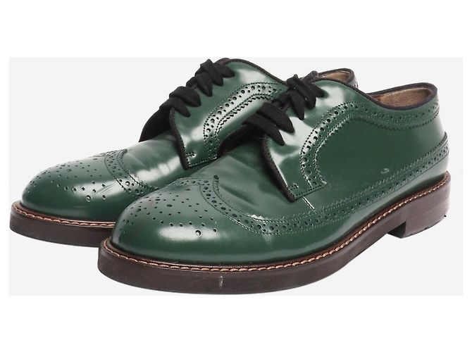 Marni Grüne Leder-Brogues - Größe EU 40 - Ansicht 2
