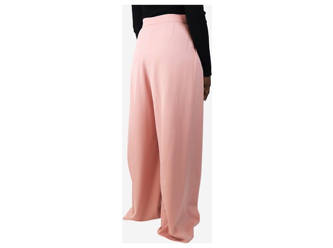 Dries Van Noten Rosa plissierte weite Hose - Größe UK 12 - Ansicht 3