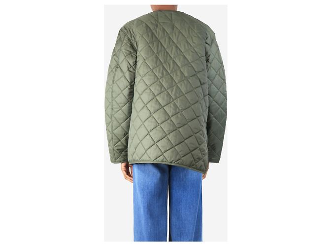 Autre Marque Grüne Lavenham schräg gesteppt Jacke - Größe XS - Ansicht 2