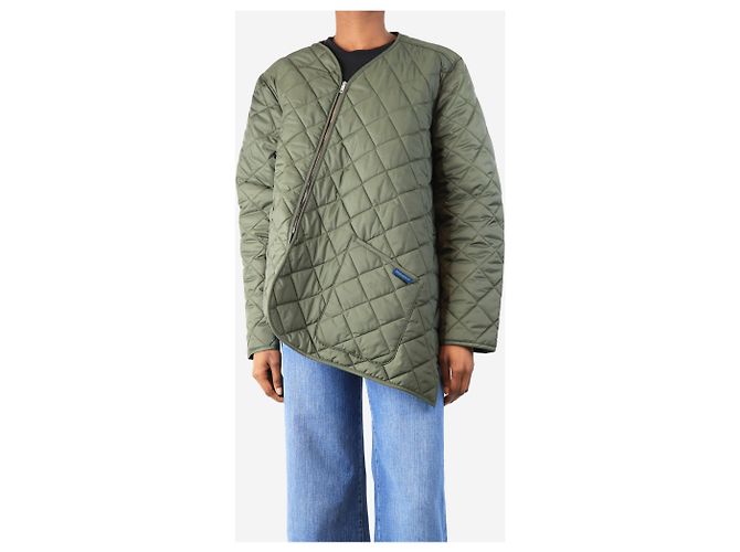 Autre Marque Grüne Lavenham schräg gesteppt Jacke - Größe XS - Ansicht 3