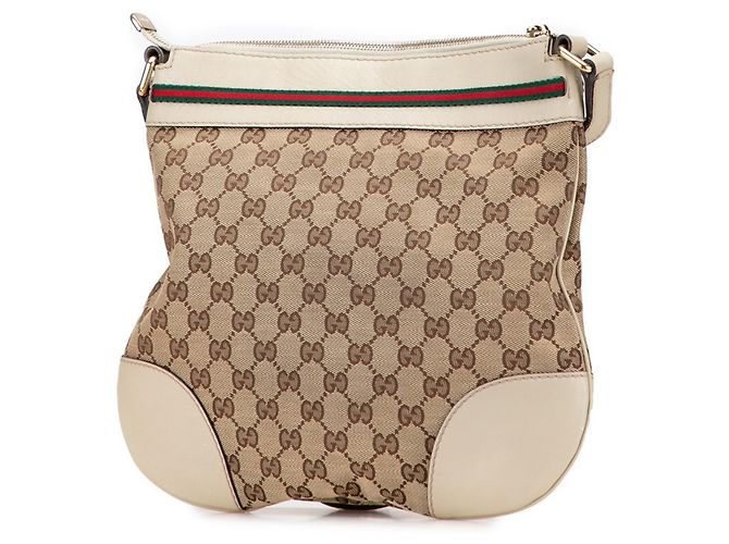 Borsa a Spalla Gucci GG Canvas Mayfair Beige - vista 2