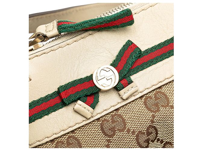 Borsa a Spalla Gucci GG Canvas Mayfair Beige - vista 4