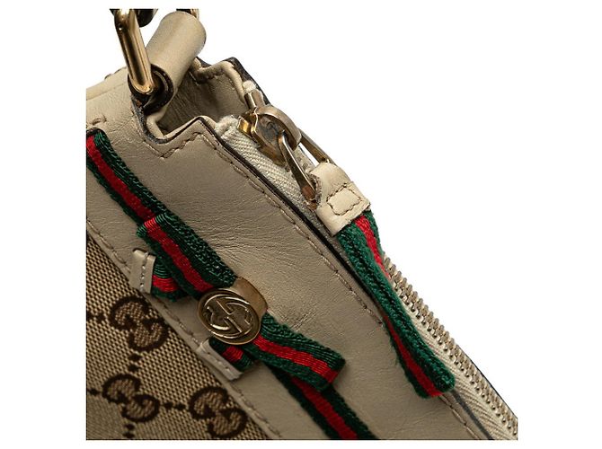 Borsa a Spalla Gucci GG Canvas Mayfair Beige - vista 6
