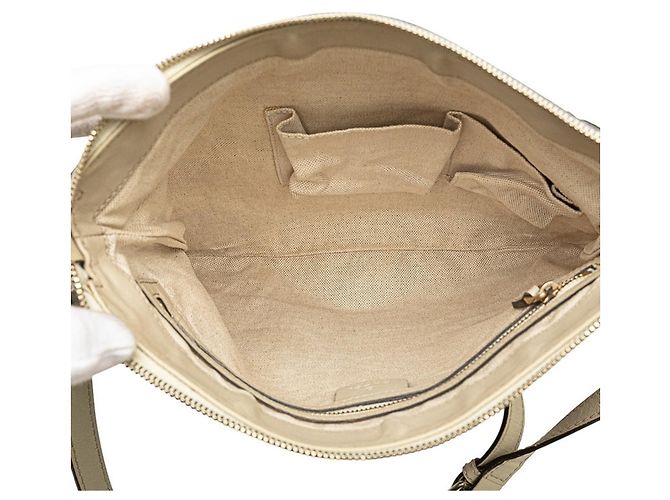 Borsa a Spalla Gucci GG Canvas Mayfair Beige - vista 7