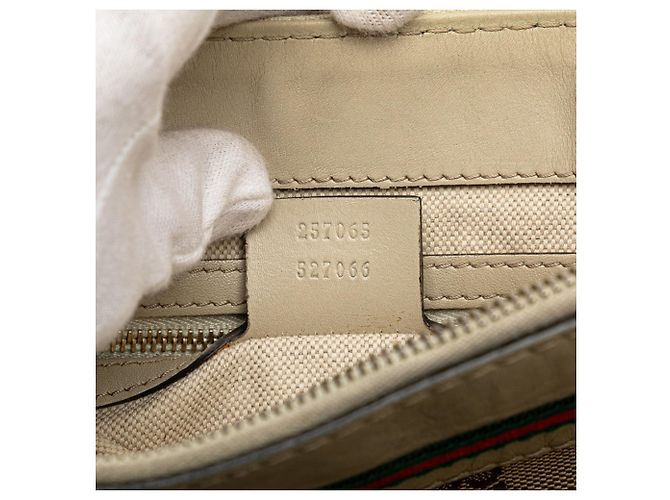 Borsa a Spalla Gucci GG Canvas Mayfair Beige - vista 9