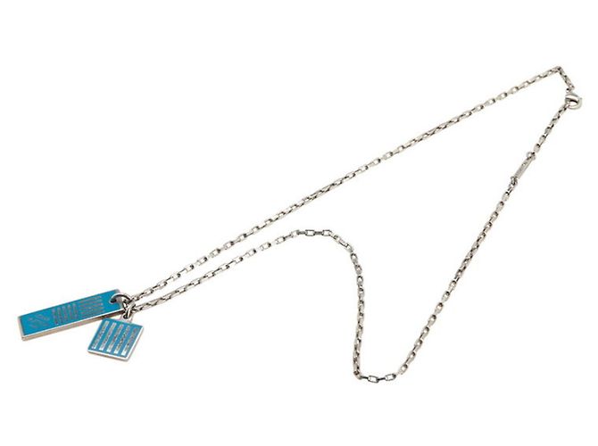 Collana Damier Colors di Louis Vuitton Argento Blu - vista 3