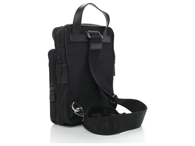 Zaino Prada in Re-Nylon e pelle Saffiano nero - vista 4