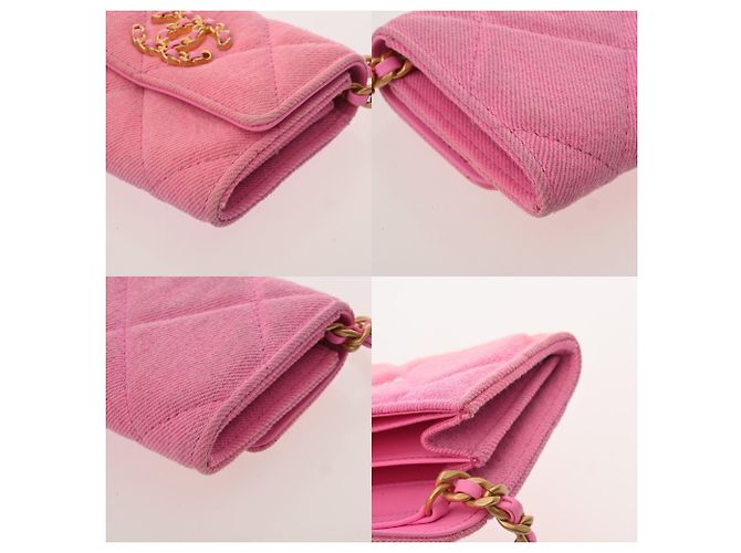 Portafoglio a soffietto Chanel 19 Rosa - vista 8