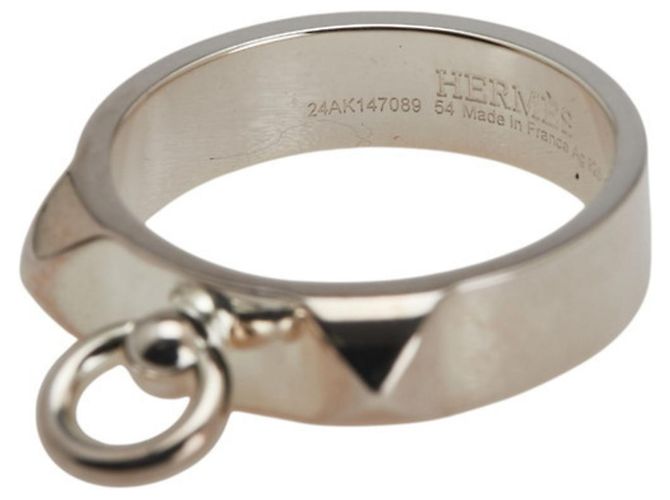Ring Bague Collier de Chien Hermès Argenté - vue 6