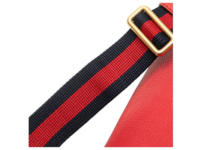 Gucci Sherry Line Red Leather Fanny Pack - view 5