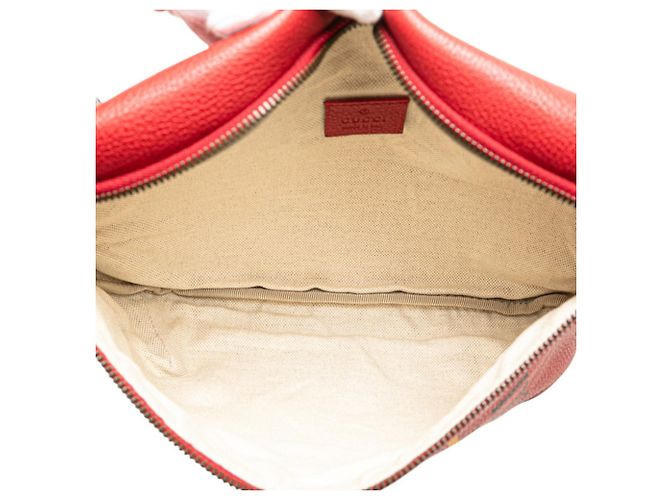 Gucci Sherry Line Red Leather Fanny Pack - view 7