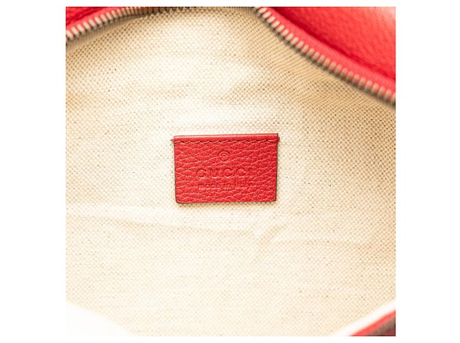 Gucci Sherry Line Red Leather Fanny Pack - view 8