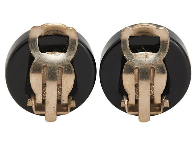 Orecchini Chanel Coco Mark Mademoiselle Clover Clip Nero Multicolore - vista 2