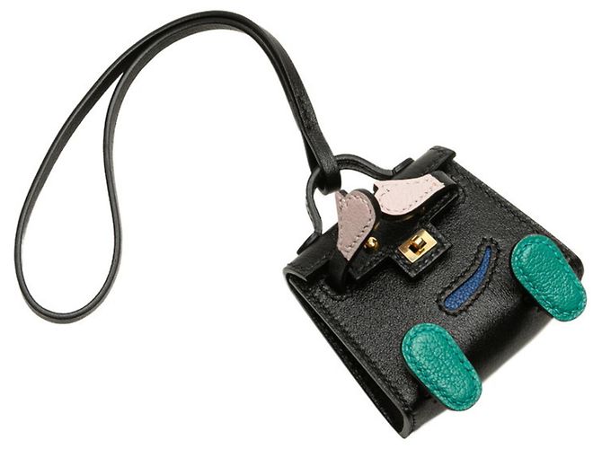 Charm per Borsa Kelly Doll di Hermès Nero Blu - vista 2