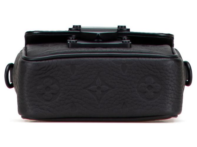 Mini-Handtasche/Schultertasche Pico S-Lock aus Taurillon Monogram von Louis Vuitton Schwarz - Ansicht 3