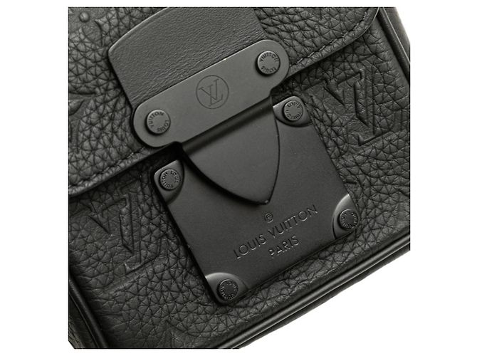 Mini-Handtasche/Schultertasche Pico S-Lock aus Taurillon Monogram von Louis Vuitton Schwarz - Ansicht 7