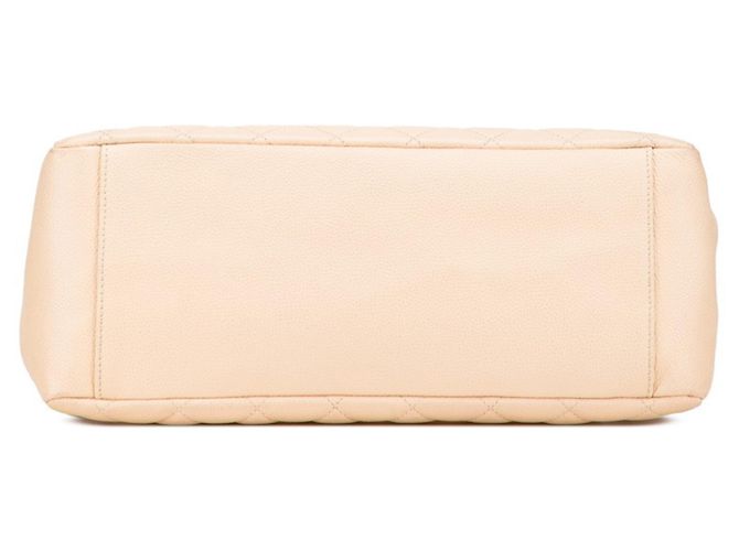 Borsa Tote Chanel Matelassé Coco Mark in beige - vista 3