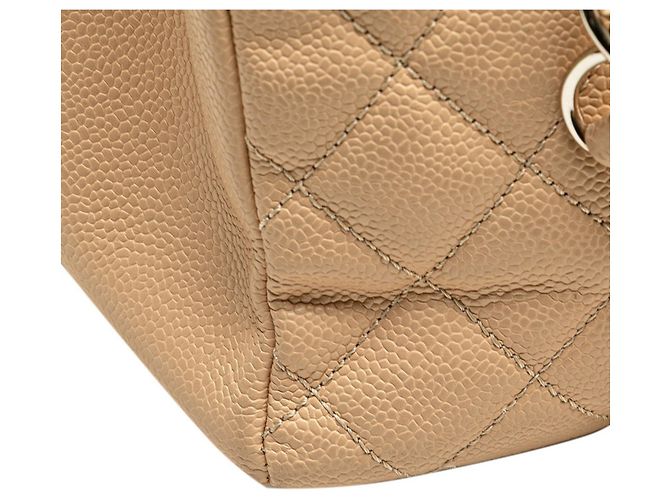 Borsa Tote Chanel Matelassé Coco Mark in beige - vista 4