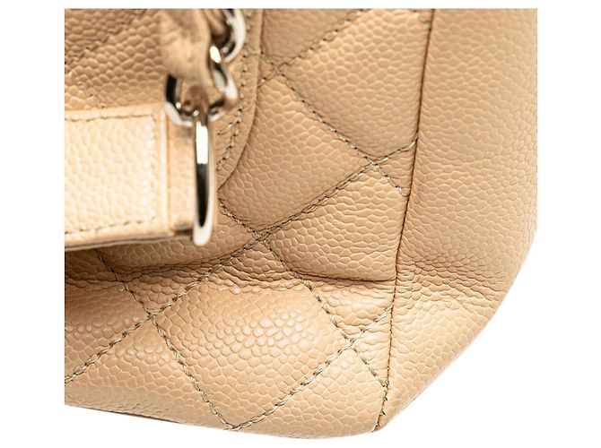 Borsa Tote Chanel Matelassé Coco Mark in beige - vista 5