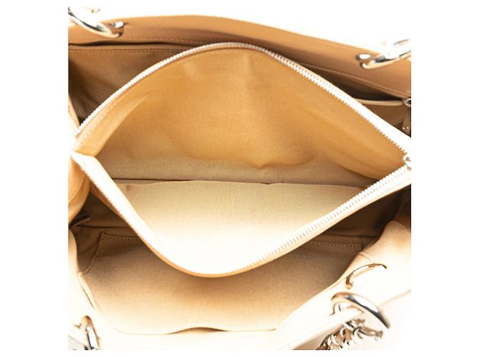 Borsa Tote Chanel Matelassé Coco Mark in beige - vista 6