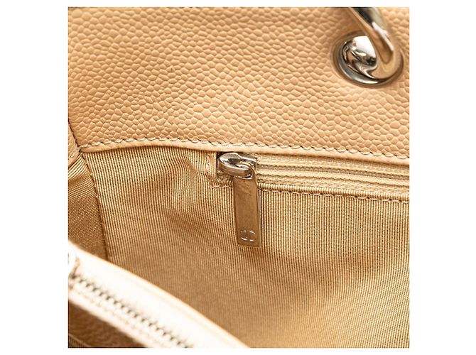 Borsa Tote Chanel Matelassé Coco Mark in beige - vista 7